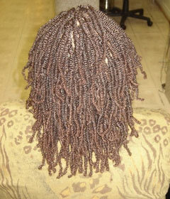 Nubian Twists - Brunette, Kinky hair, Long hair styles, Twist hairstyles, Styles, Female, Black hair, Adult hair, Kinky twists, Nubian twists hairstyle picture