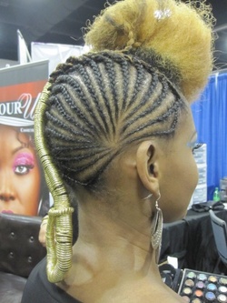 rare1.jpg - Blonde, 4a, 4b, Medium hair styles, Updos, Kinky hair, Braids, Styles, Female, Formal hairstyles, Natural Hair Celebration, Textured Tales from the Street hairstyle picture