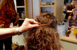 Pulling it back! - Brunette, Wavy hair hairstyle picture