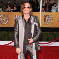 &nbsp;Mickey Rourke - Brunette, Celebrities, Male, Medium hair styles, 2c hairstyle picture