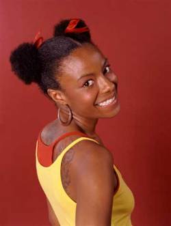 Afro Puff - Brunette, Short hair styles, Kinky hair, Styles, Female, Black hair, Adult hair, Afro puff hairstyle picture