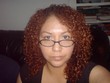 when my hair was red - Curly kinky hair, 3c