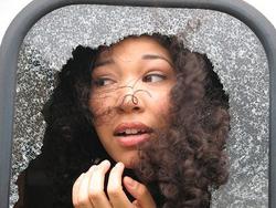 JUNKYARD PHOTOSHOOT IN NEW JERSEY - 3c, Kinky hair, Long hair styles, Readers, Female, Curly hair, Black hair, Adult hair, Natural Hair Celebration hairstyle picture