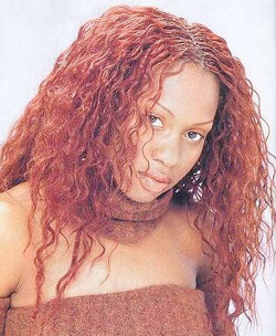Invisible Braids - 2a, Redhead, Wavy hair, Long hair styles, Styles, Female, Adult hair, Invisible braids hairstyle picture