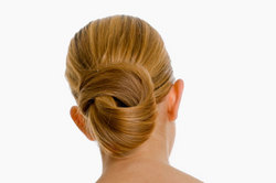 Fancy Bun for Straight Hair - Blonde, Updos, Long hair styles, Wedding hairstyles, Styles, Female, Adult hair, Straight hair, Prom hairstyles, Formal hairstyles, Homecoming hairstyles, Knots, Buns hairstyle picture