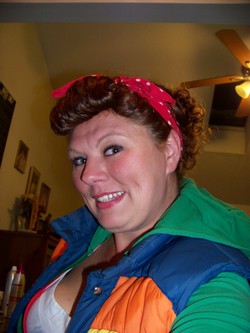 Rosie The Riveter - Redhead, 3b, Updos, Long hair styles, Readers, Female, Teen hair, Adult hair hairstyle picture