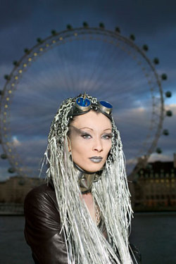 Punk Extensions - Long hair styles, Styles, Female, Black hair, Adult hair, Straight hair, Hair extensions, Punk hair hairstyle picture