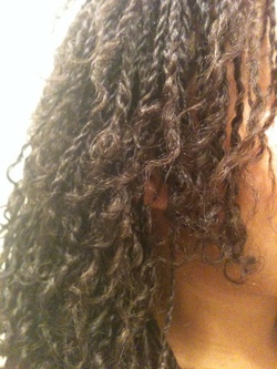 Side view of mo's mini twists - 3c, 4a, Male, Medium hair styles, Twist hairstyles, Readers, Styles, Female, Curly hair, Teen hair, Black hair, Adult hair, Kinky twists, Senegalese twists, Natural Hair Celebration, Textured Tales from the Street hairstyle picture