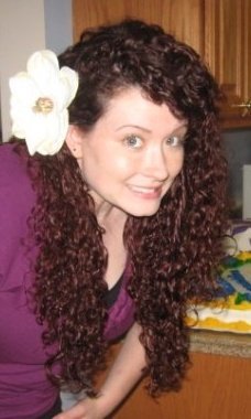 3c hair style half up with flower - Redhead, Brunette, 3b, 3c, Updos, Long hair styles, Wedding hairstyles, Readers, Female, Curly hair, Teen hair, Prom hairstyles hairstyle picture