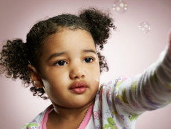 Afro puff - Brunette, Short hair styles, Kids hair, Kinky hair, Styles, Female, Black hair, Afro puff, Pigtails hairstyle picture