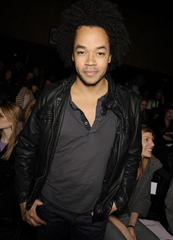 Patrick Robinson at Fashion Week 09 - 3c, 4a, Celebrities, Male, Medium hair styles, Kinky hair, Afro, Curly hair, Black hair, Fashion Week, Fall 2009 Collections hairstyle picture