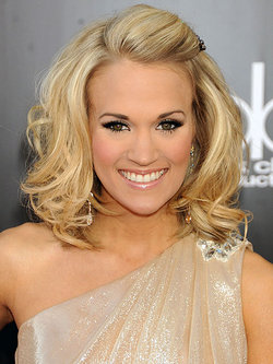 Carrie Underwood - Blonde, Celebrities, Wavy hair, Medium hair styles, Female, Curly hair, Spiral curls, Bob hairstyles hairstyle picture