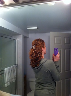 First day of Poo Less ness - Redhead, 3b, 3a, Medium hair styles, Long hair styles, Readers, Female, Curly hair, Adult hair hairstyle picture