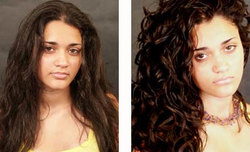 Marielle, before and after - Brunette, 3a, Long hair styles, Female, Curly hair, Makeovers hairstyle picture