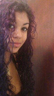 Long Purple Curly Hair - Brunette, Long hair styles, Readers, Styles, Female, Curly hair, Teen hair, Black hair, Adult hair, Layered hairstyles hairstyle picture