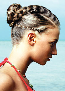 French Braid - Brunette, Braids, Styles, Female, Adult hair, Straight hair, French braids hairstyle picture