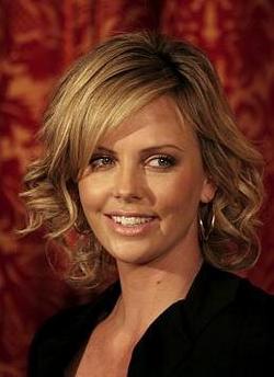 Charliza Theron - Blonde, Celebrities, Medium hair styles, Female, Curly hair, Spiral curls, Bob hairstyles hairstyle picture