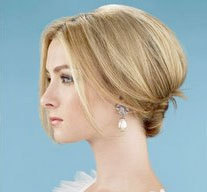 French Twist - Blonde, Wedding hairstyles, Styles, Female, Adult hair, Straight hair, Prom hairstyles, Formal hairstyles, Homecoming hairstyles, Knots, Buns, French twists hairstyle picture