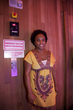natural lady in yellow at the curly pool party - Kinky hair, 4a, 4b