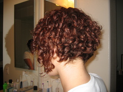 Inverted bob.. - Redhead, 3a, Short hair styles, Styles, Female, Curly hair hairstyle picture