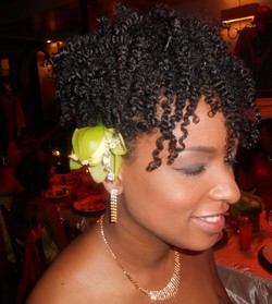 Bridesmaid TwistOut Updo - Wedding hairstyles, Readers hairstyle picture