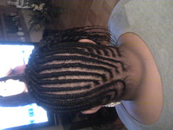 Cornrow Design by me - Short hair styles, Kinky hair, Readers, Female, Black hair, Adult hair, Cornrows hairstyle picture