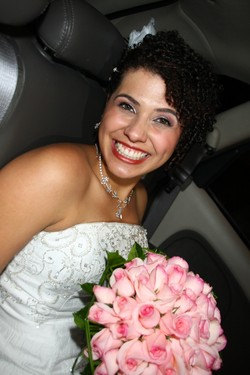 In the car - Wedding hairstyles, Readers hairstyle picture