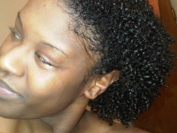 My (no product) Natural Curl when hair is wet! - 3c, Short hair styles, Medium hair styles, Readers, Female, Curly hair, Black hair, Adult hair hairstyle picture