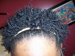 No Twists - Brunette, 3c, 4a, Short hair styles, Medium hair styles, Updos, Afro, Spring hair, Winter hair, Styles, Female, Black hair, Adult hair hairstyle picture