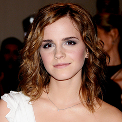 Emma Watson - Brunette, Wavy hair, Medium hair styles, Readers, Female, Adult hair hairstyle picture