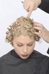 Pin curls - Blonde, Styles, Female, Adult hair, Pin curls hairstyle picture