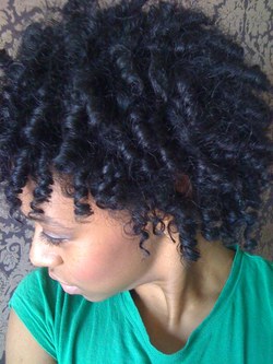 kinky curls on the 3rd day - 3c, Medium hair styles, Kinky hair, Twist hairstyles, Readers, Female, Curly hair, Black hair, Adult hair, Kinky twists, Twist out hairstyle picture