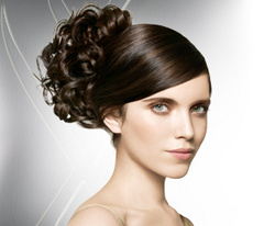 Nexxus - Brunette, 3a, Medium hair styles, Updos, Long hair styles, Styles, Special occasion, Female, 2c hairstyle picture