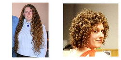 Ms. Temple, Before and After - Blonde, 3b, Short hair styles, Female, Curly hair, Makeovers, Deva Curly Girl Challenge hairstyle picture