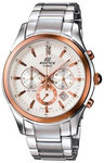 Casio EF530P-7A Two Tone Stainless Steel Edifice White Dial 