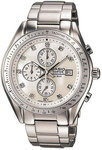 Casio EF503SPP-7A Stainless Steel Edifice Mother Of Pearl Dial Crystal