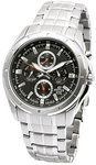 Casio EF328D-1A Stainless Steel Edifice Black Dial