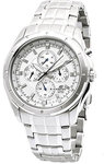 Casio EF328D-7A Stainless Steel Edifice White Dial