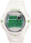 Casio BG169R-7C White Baby G Green Dial Quartz