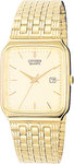 Citizen AD2992-59P Gold Tone Stainless Steel Champagne Dial