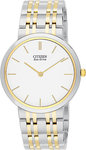 Citizen AR1054-52A Two Tone Stiletto Eco Drive White Dial