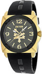 Zoo York ZYE1021 Stainless Steel Black Dial White Silicone Strap