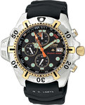 Citizen BJ2004-08E Eco Drive Aqualand Chronograph Solar Chrono Aqua
