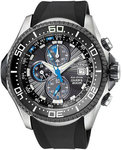 Citizen BJ2115-07E Stainless Steel Aqualand Chronograph Rubber Strap