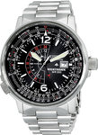 Citizen BJ7000-52E Eco-Drive NightHawk Black Dial Pilot Flight Watch