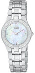 Citizen EG3150-51D Stainless Steel Eco-Drive Stiletto Mother Of Pearl Dial Diamonds