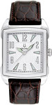 Bulova 96A117 Stainless Steel Adventurer Leather Strap Silver Tone Dial
