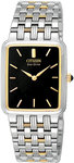 Citizen BL6044-50E Two Tone Eco-Drive 180 Strainless Steel Dress Black Dial