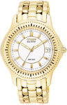 Citizen BM6252-56A Eco-Drive Riega Gold Tone White Dial