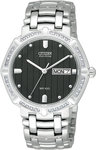 Citizen BM8340-50E J-Class Eco-Drive Stainless Steel Black Dial Diamonds